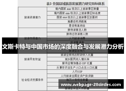 文斯卡特与中国市场的深度融合与发展潜力分析